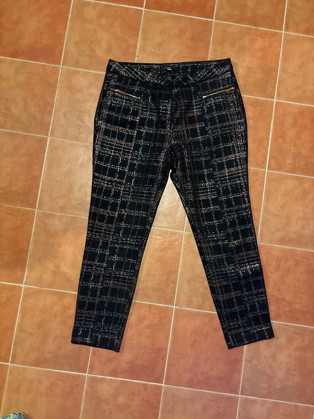 Pantalón de vestir Cortefiel cuadros talla 44