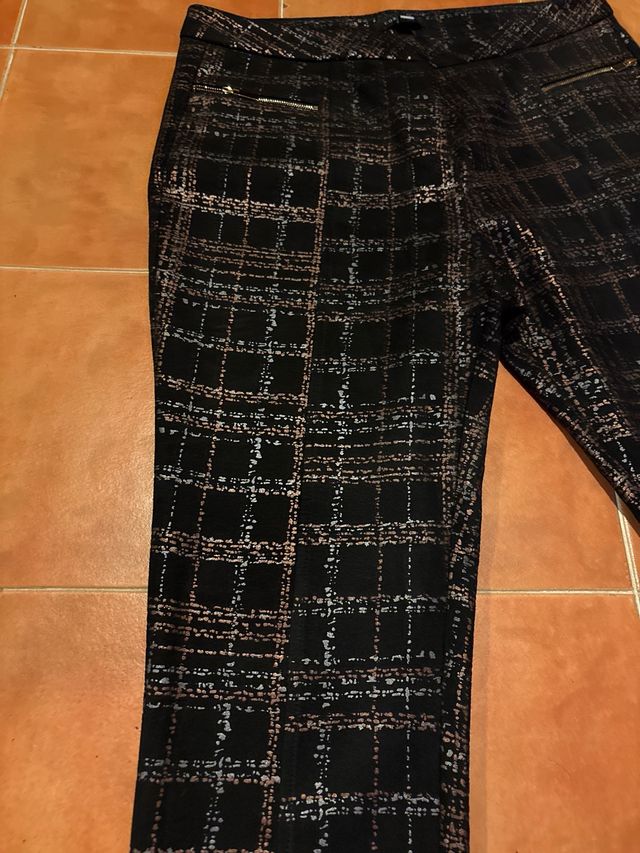 Pantalón de vestir Cortefiel cuadros talla 44