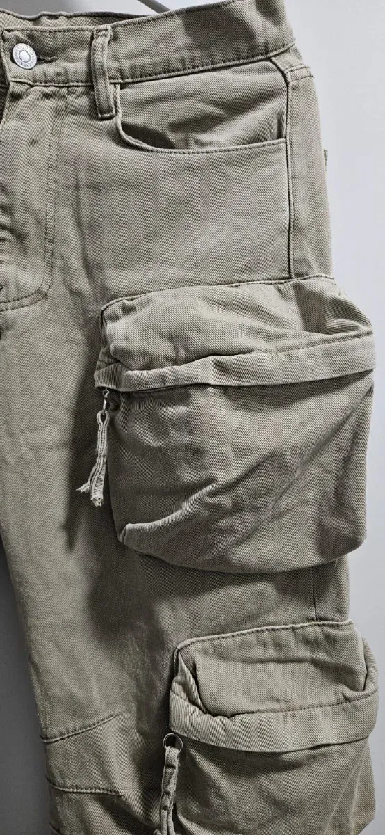 Pantalón Cargo Zara Talla 38 Beige