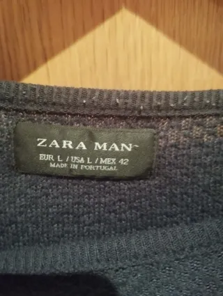 Jersey Zara azul marino Talla L
