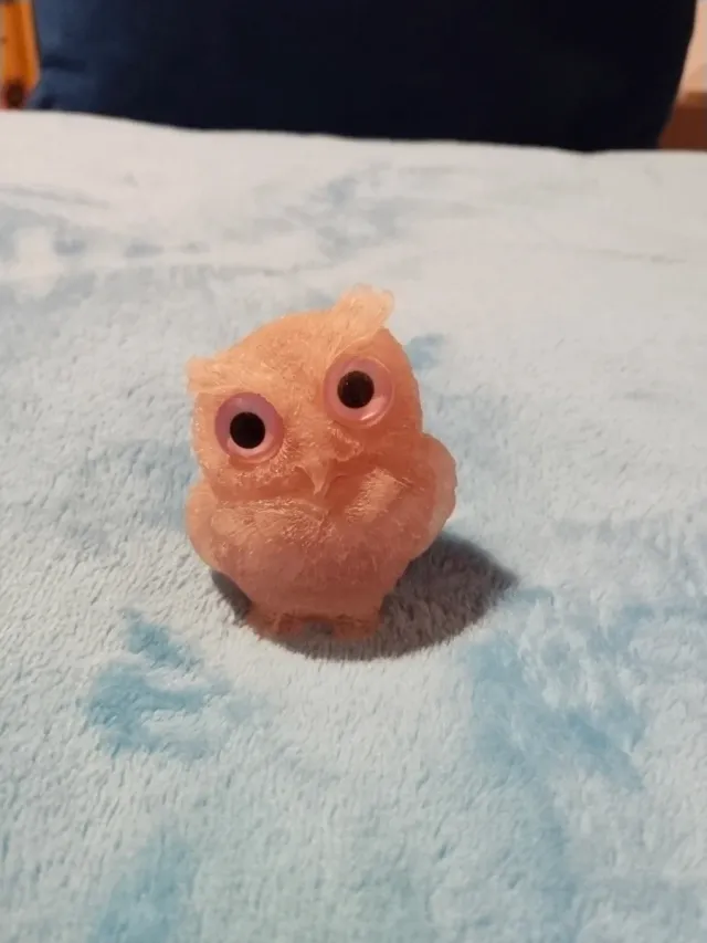 Búho pequeño cuarzo rosa