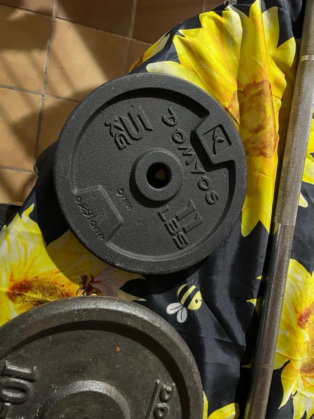 2 discos de pesa 10 kg 28 mm