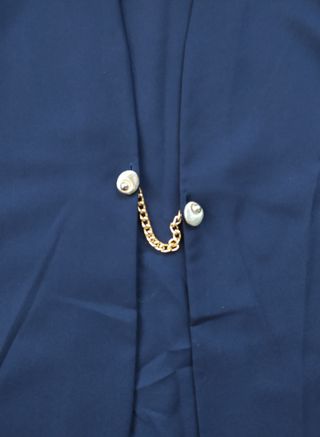Traje falda y chaqueta azul