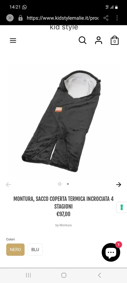 Coperta termica incrociata 4 stagioni Montura