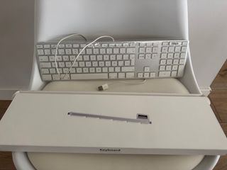 Teclado Apple USB Plata/Blanco