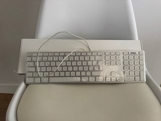 Teclado Apple USB Plata/Blanco