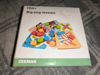 Juego de encaje Big peg mosaic 18m+