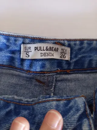 Falda vaquera Pull&Bear desgastada