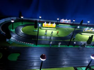 Pancartas decoración maquetas Scalextric