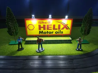 Pancartas decoración maquetas Scalextric