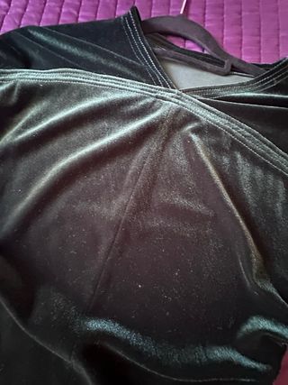 Vestido largo verde Zara