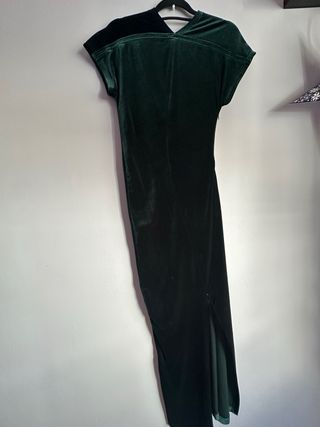 Vestido largo verde Zara