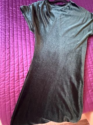 Vestido largo verde Zara