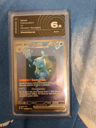 Carta Pokemon Blastoise gradata