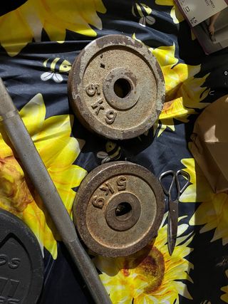 2 discos de pesa 5 kg 28 mm