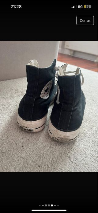 Converse Chuck Taylor plataforma negras