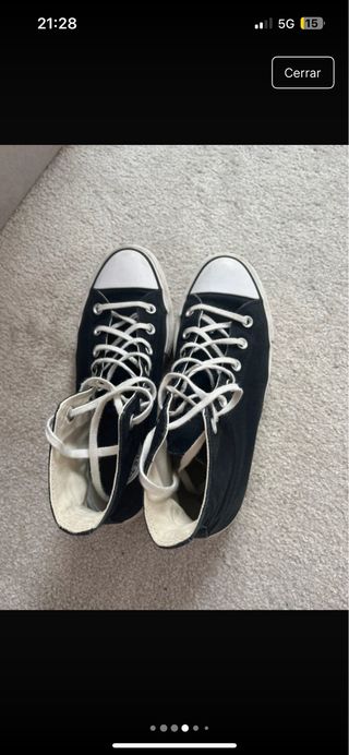 Converse Chuck Taylor plataforma negras