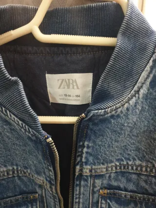 Chaqueta vaquera Zara bomber invierno