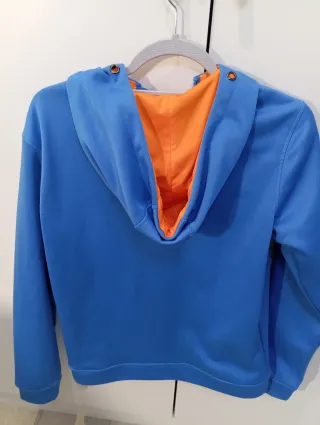 Chaqueta Sudadera IZAS Azul y Naranja