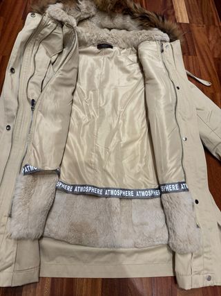 Parka La vie en Rose Beige Talla L