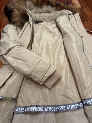 Parka La vie en Rose Beige Talla L