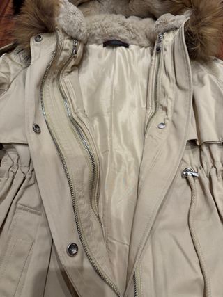 Parka La vie en Rose Beige Talla L