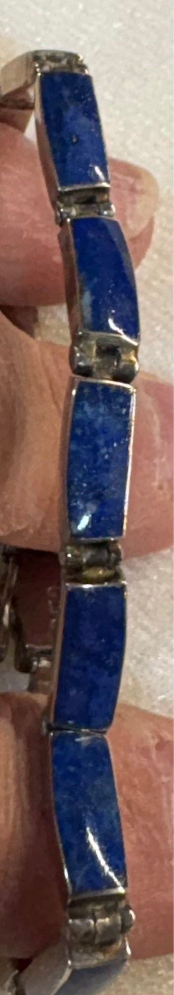 Conjunto de plata 950 y lapislázuli