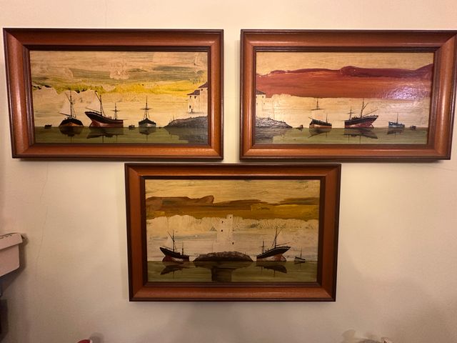 Cuadros Ramón Calderón (3 piezas)