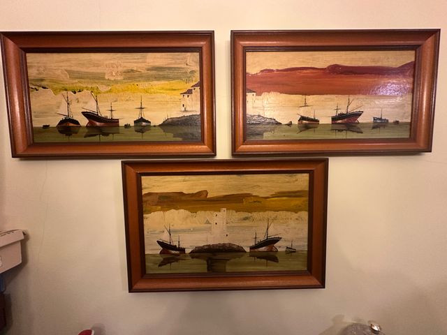 Cuadros Ramón Calderón (3 piezas)