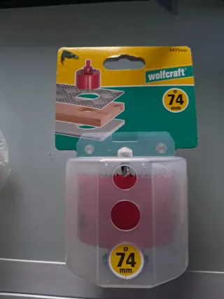 Sierra de corona Wolfcraft 74mm