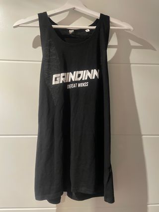 Camiseta de tirantes GRINDINN negra Talla M