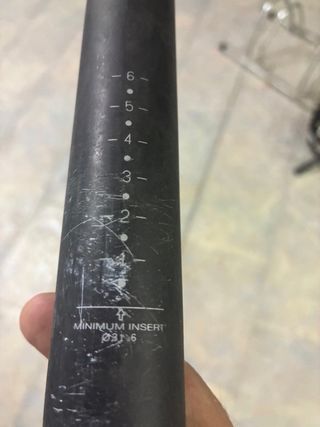 Tija carbono bicicleta de diametro 31,6