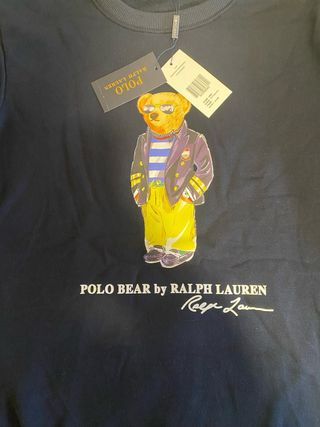 Sudadera Polo Ralph Lauren Oso Azul Talla L