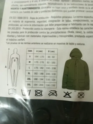 Traje de agua verde XXL