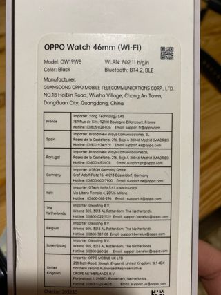 Móvil y Smartwatch Oppo Negro