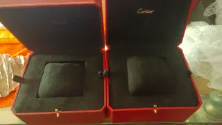 Caja Estuche Reloj Cartier Roja