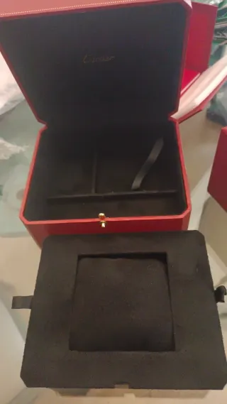 Caja Estuche Reloj Cartier Roja