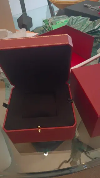 Caja Estuche Reloj Cartier Roja