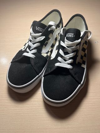 Zapatillas Vans Checkerboard Negras y Blancas