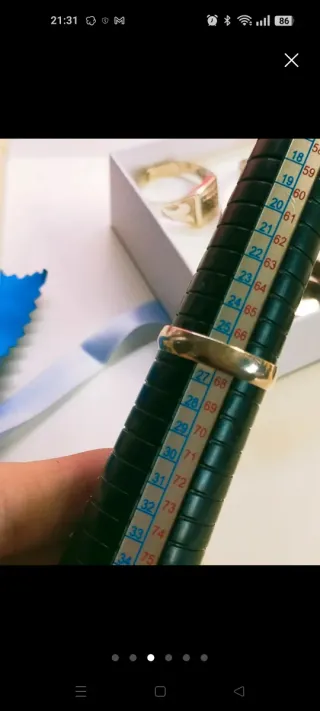 Anillos Plata S925 Hombre tallas en foto