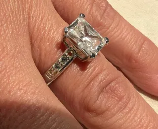 Anillo promesa con circonita