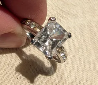 Anillo promesa con circonita