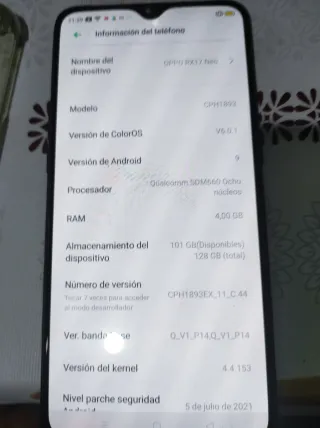 OPPO RX17 Neo Blu - Buono Stato