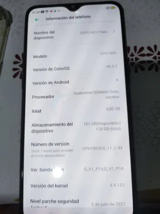 OPPO RX17 Neo Blu - Buono Stato