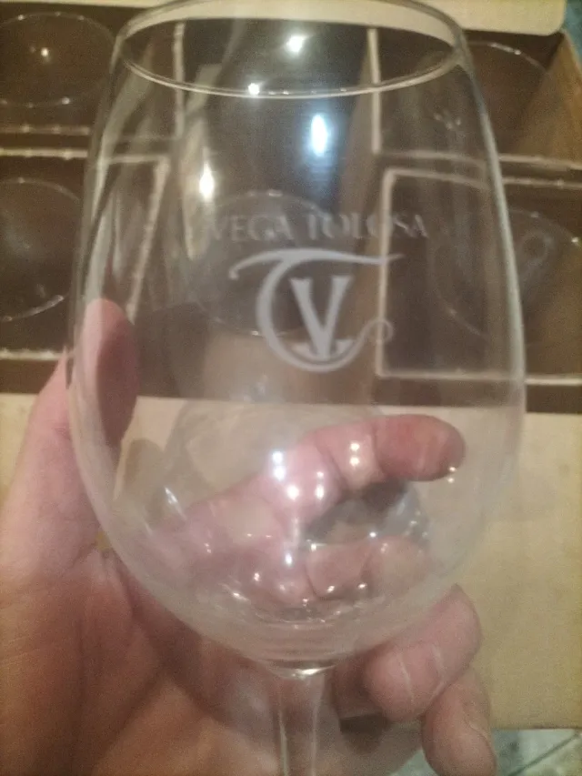 Juego 6 copas vino Vega Tolosa cristal