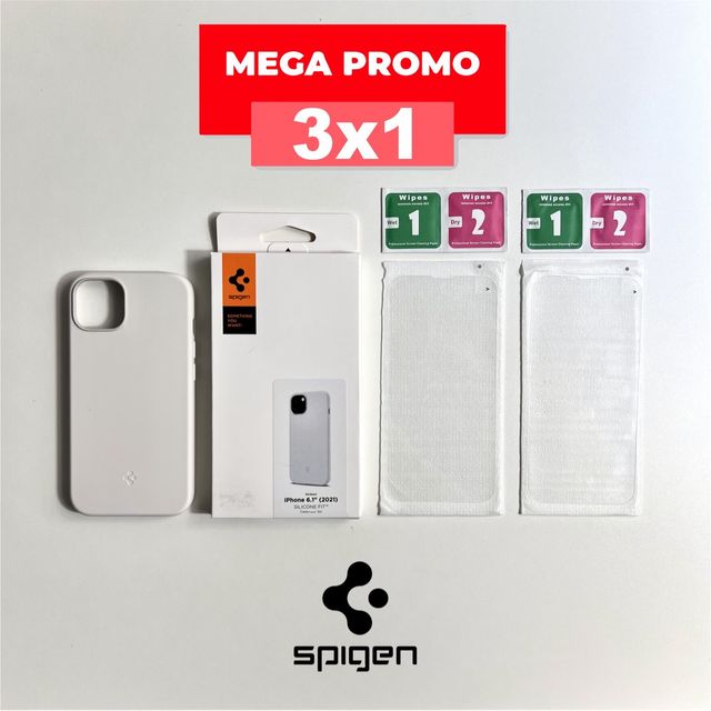 13| Custodia Spigen + 2 Vetri Temperati | iPhone