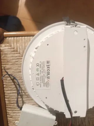 Plafón LED redondo blanco