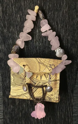 Conjunto Cuarzo Rosa Camino Santiago