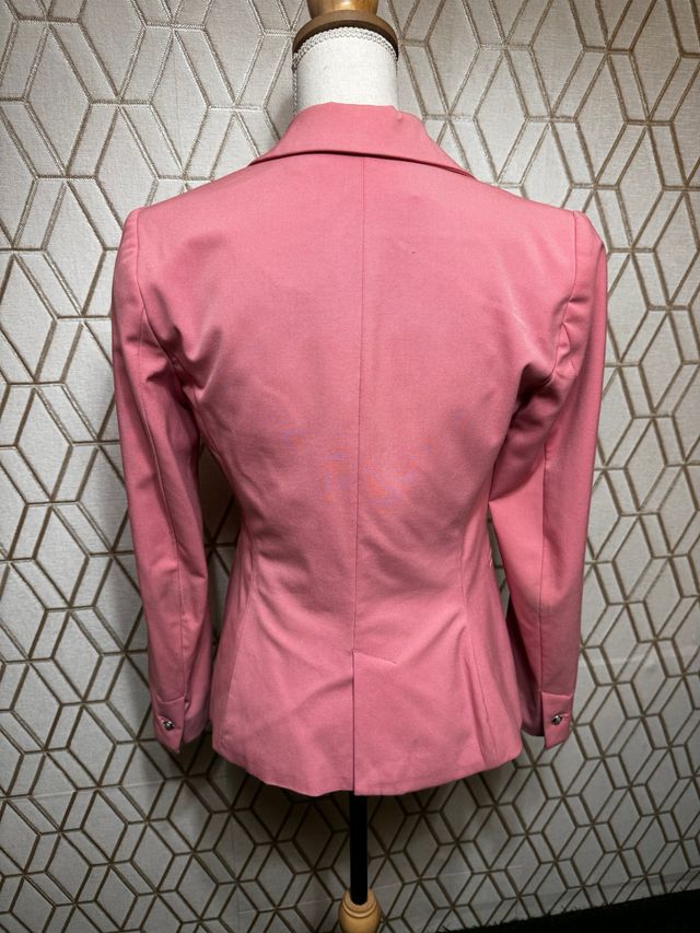 Blazer rosa entallado