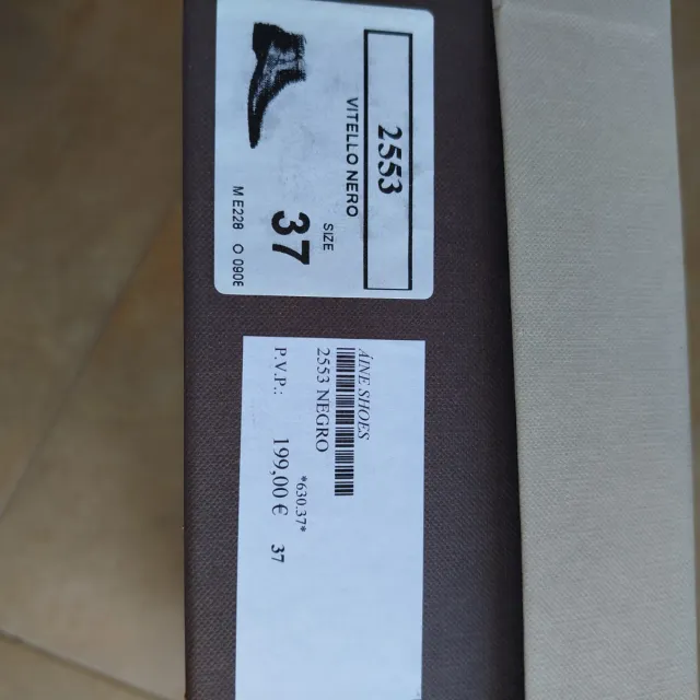 Botines de piel negros talla 37